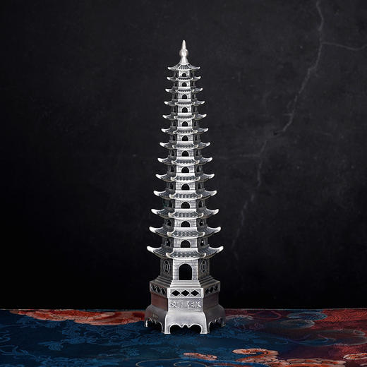 子佩集S999银【文昌塔】摆件【BJ741】纯银2312 商品图1