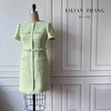 定制-Vintage-轻奢、法式风优雅粗花呢流苏小香连衣裙  2201082 商品缩略图3