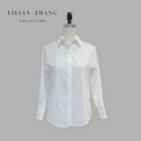 衬心如衣—前卫多元学院风戛纳长袖百搭白衬衫、纯色舒适 2302007