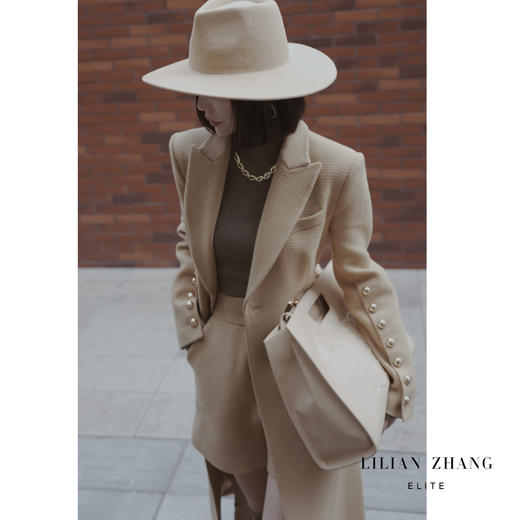 法式帝政风、热力感穿搭、美拉德、拿破仑、轻奢小金扣大衣 2306001 商品图4