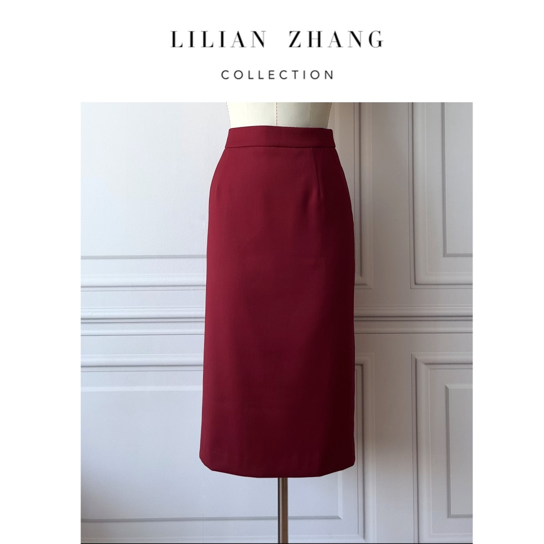 定制VintageNewLookLady挚爱H型包臀时尚中长半身裙夏季2303007