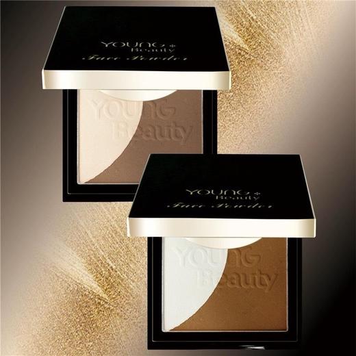盈色立体修容粉01#美肌白+咖啡色（高光修容二合一） 商品图2