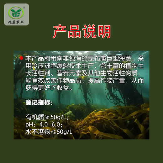 南非凯普 伊势亚 海藻原液有机水溶肥料 商品图1