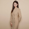 IWY/卡其色正装女高级感商务职业西装裙教师录课主持人卡其连衣裙Q1004 商品缩略图1