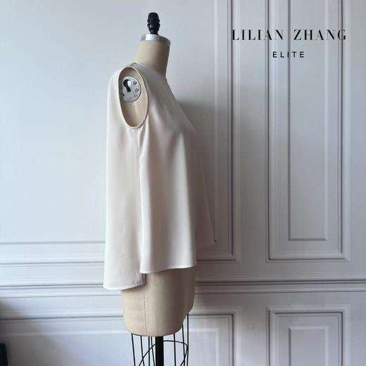 漫步都市--简约通勤时尚一衣多穿无袖宽松纯色背心上衣   2202016 商品图4