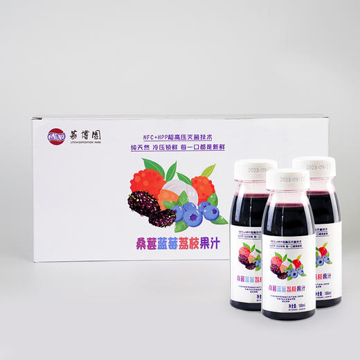 桑葚蓝莓荔枝果汁6支/盒 商品图5