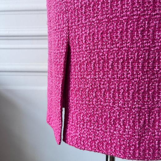 Lady挚爱、中GU风粗花呢马甲连衣裙 - 圆领小香风中长裙 2201091 商品图4