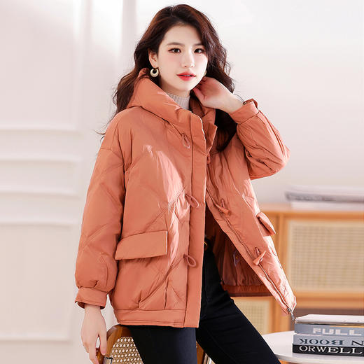 冬季新款，女短款白鸭绒小个子羽绒服HR-YIZX8211A 商品图0