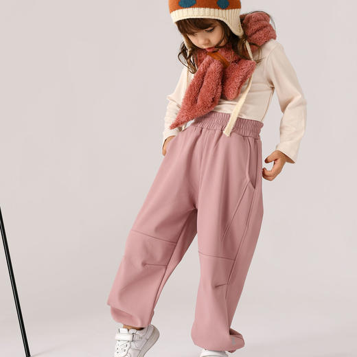 VONBONKIDS 亲子升级版软壳防水一体绒防寒裤 2356 商品图6