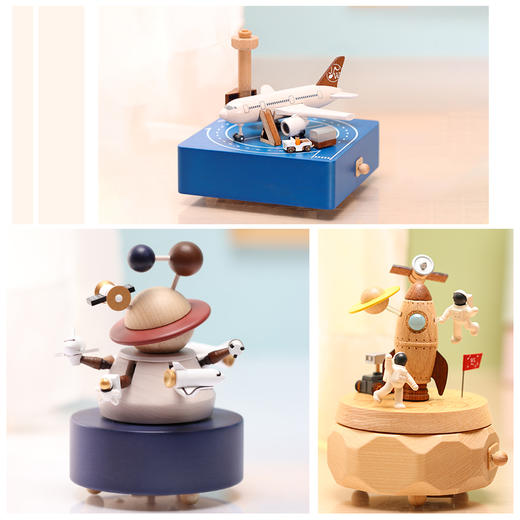 wooderfullife  音乐盒 太空飞行 太空漫步 商品图4