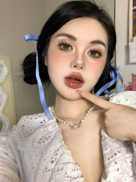 Lillilly日抛美瞳 焦糖啵啵LL-46 14.4mm