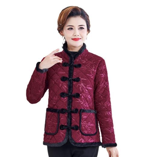 MC 829妈妈棉衣外套加绒加厚盘扣唐装棉袄 商品图4