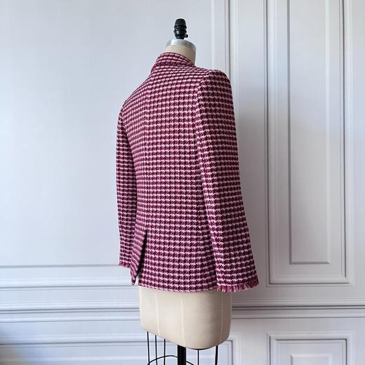 定制—中古风、温莎宫廷软呢小香风格子气质格纹秋冬外套  2205048 商品图2