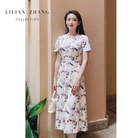 定制—自然艺术—“法式浪漫”—清新欧丁香气质连衣裙 2301066