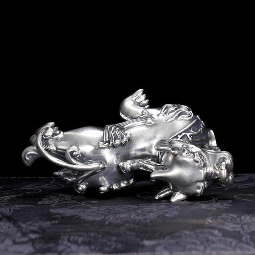 子佩集S999银【财源广进】茶宠【CC555】小摆件纯银2312 商品图5