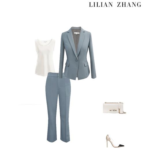 定制—“通勤风”修身显瘦平驳领一粒扣经典西装外套  2105005 商品图2