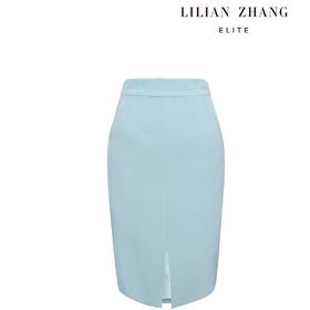 气质时尚-莫兰系-斜插袋开叉高腰-春夏 显瘦清新  半身裙 2103019