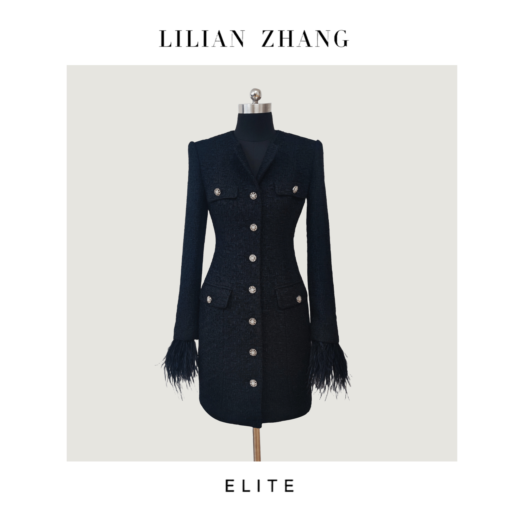 定制—都市力量——时尚轮回——衣橱挚爱小香风连衣裙  2301097