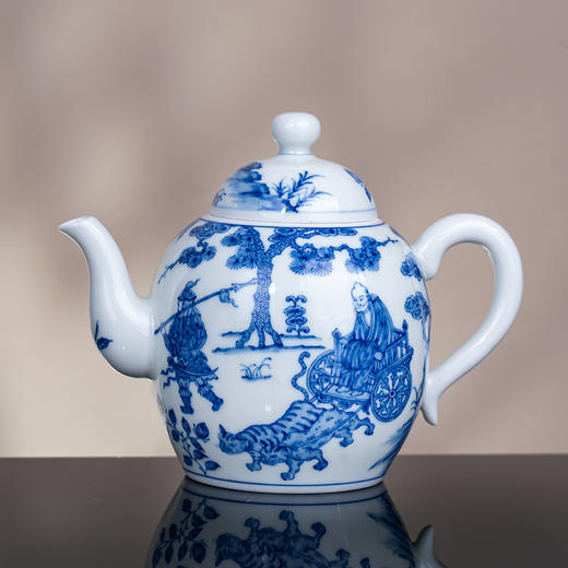 青花鬼谷子下山执壶 商品图2
