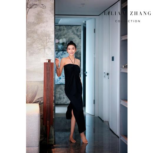 一衣两穿—定制 —法式风情—优雅挚爱裹身感褶皱长半裙  2303030 商品图1