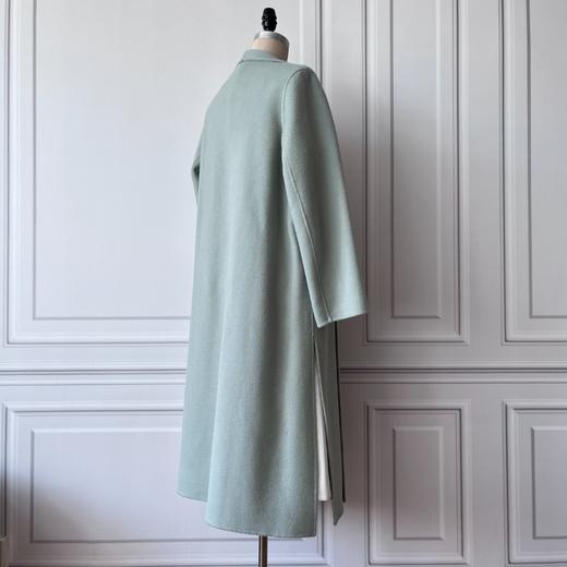 浪漫情怀—青果领系带双面呢大衣 - 百搭秋冬中长款外套  2106011 商品图4