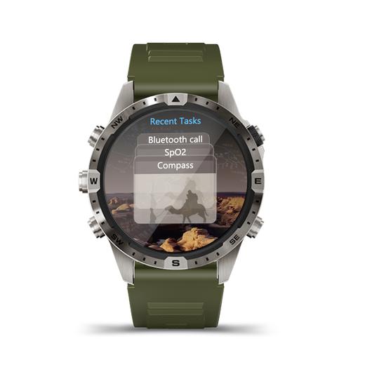 GWALK极沃客 GT45支付型运动款智能蓝牙通话手表多功能运动心率血压音乐通用代计步健康防水 商品图2