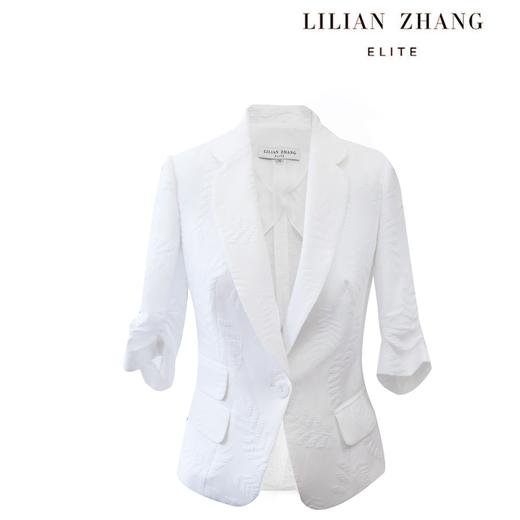 仲夏之梦-春夏时尚-休闲修身显瘦气质白色弹力小西装西服 2005035 商品图0