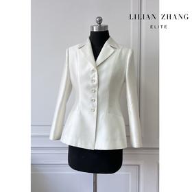 新风貌--The New Look经典之韵-白色西装拱针时尚短款外套2205024