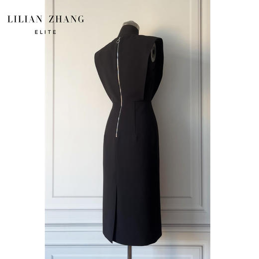 定制—生活艺术—力量源泉—暗黑风黑白浪漫连衣裙气质黑色2301073 商品图2