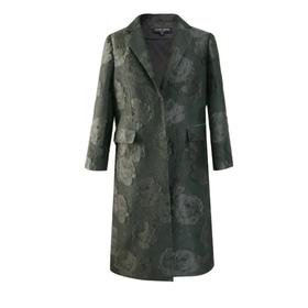 定制—“暗香袭人”提花平驳领风衣 - 时尚通勤奢华外套  1907004