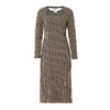 VIMAGE纬漫纪冬季新款格纹收腰修身显瘦裙摆开叉连衣裙V2007622 商品缩略图5