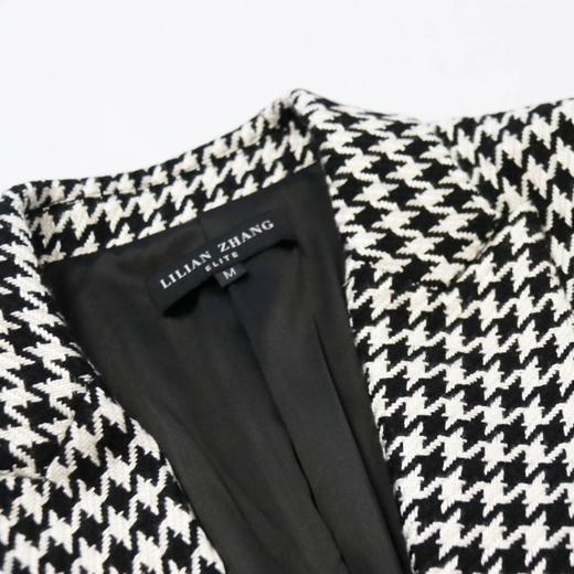 英伦风-H型双排扣时尚西装 - 百搭通勤格纹秋冬西服外套 2005027 商品图3