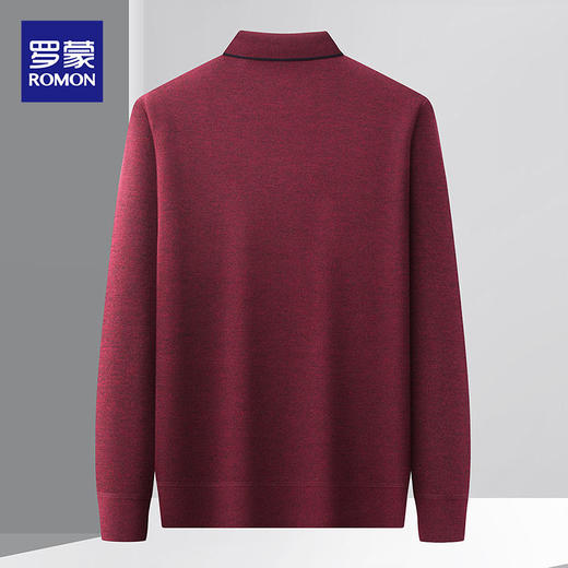 27DKYP927R【加绒加厚】罗蒙秋冬保暖毛衣含羊毛假两件加绒毛衣男针织衫男保暖加绒衬衫男毛衣 商品图2