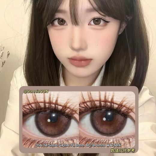 LilyAnna半年抛·霸气甜豆·14.5mm(着色参考13.8mm) 0-800度(无525/575) 韩产进口·(建议佩戴3-4个月左右更换) 商品图0