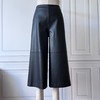 冬日黎明-复古风、New Look  极简九分阔腿 百搭显瘦皮裤 2204021 商品缩略图0
