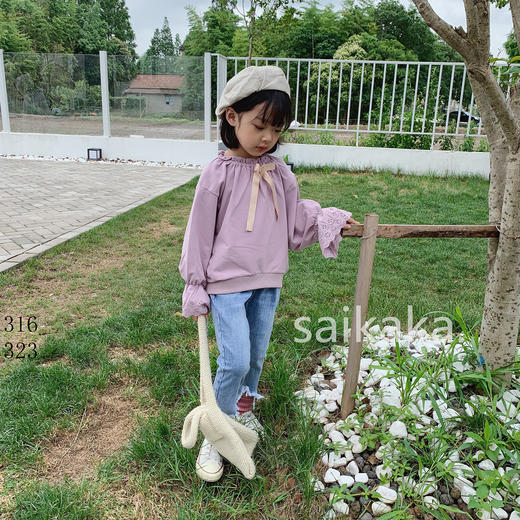 KZ323裤脚开洞牛仔裤   100-140 商品图4