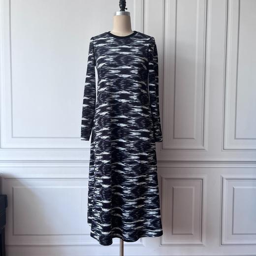 慵懒自由式— Lady挚爱、舒适H型连衣裙-印花宽松直筒裙  2201077 商品图0