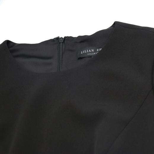 小礼服-法式修身优雅显瘦七分袖鱼尾裙-气质小黑裙连衣裙 2101037 商品图2