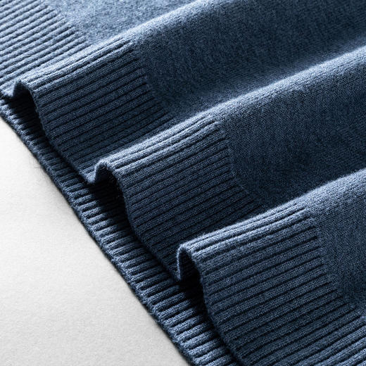 【加绒加厚】罗蒙秋冬男装半高领毛衣男加绒毛衣男士休闲百搭毛衣针织衫男 商品图5