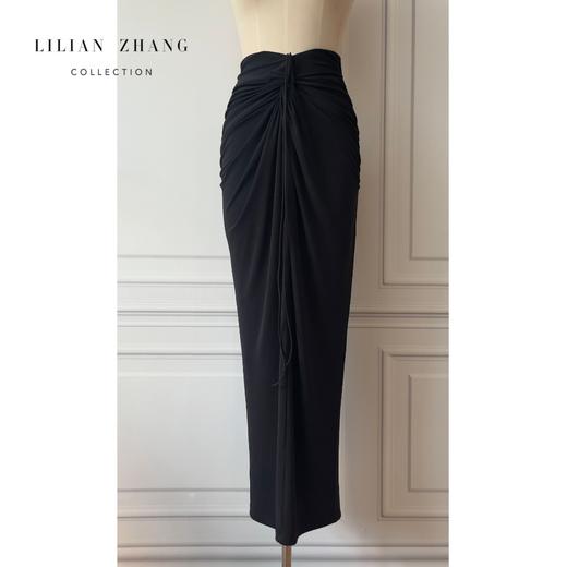 一衣两穿—定制 —法式风情—优雅挚爱裹身感褶皱长半裙  2303030 商品图2