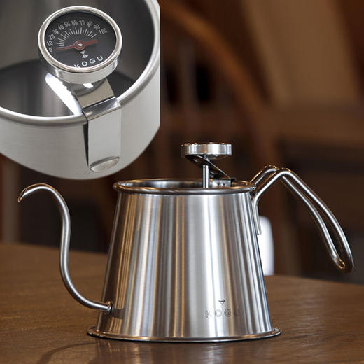 【清仓特惠6折，仅一个】下村KO不锈钢手冲咖啡壶滴滤式细口长嘴茶壶挂耳烧水壶 带盖款咖啡壶 商品图5