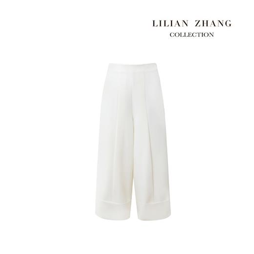 定制-力荐舒适日常百搭米色绿色休闲显瘦高腰阔腿九分裤  2204001 商品图2