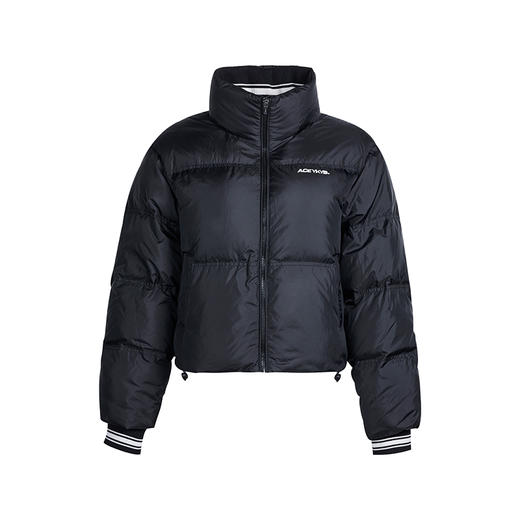 YKYB冬季羽绒服女短款加厚保暖美式复古上衣拼接立领潮流百搭外套 商品图6