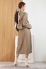 Le Malene 浅咖色无领外套半裙套装 13525 商品缩略图3