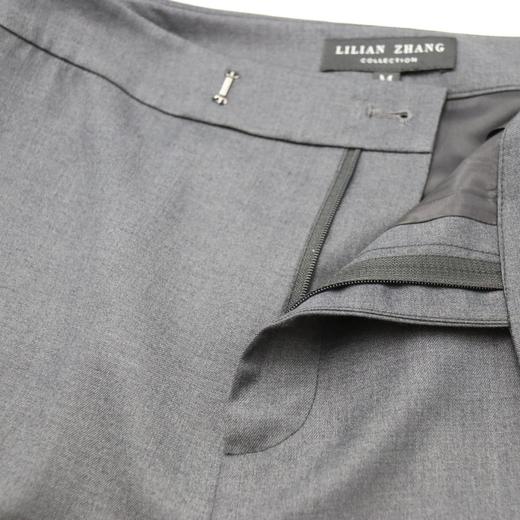 舒适简约九分裤-时尚修身通勤休闲纯色女士商务直筒裤 2104032 商品图3