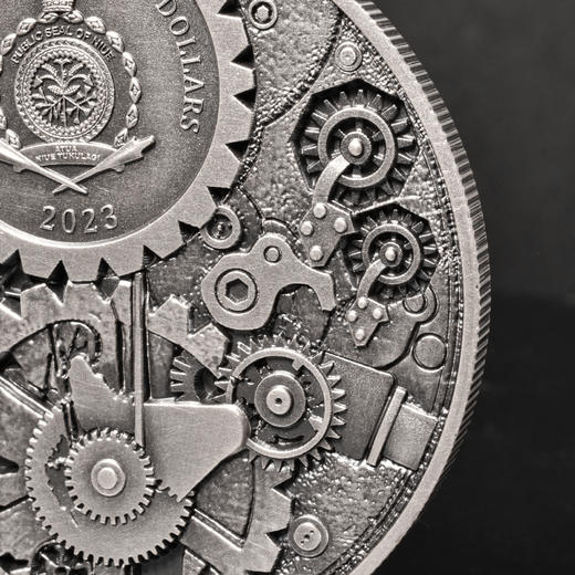 2023年纽埃机械蝴蝶2盎司银币 商品图5