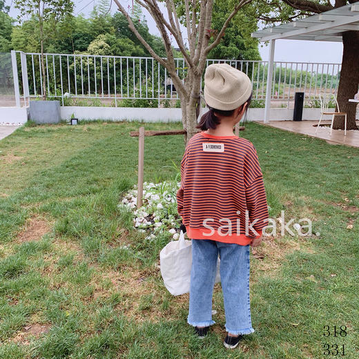 KZ331开洞毛脚牛仔裤   100-140 商品图5