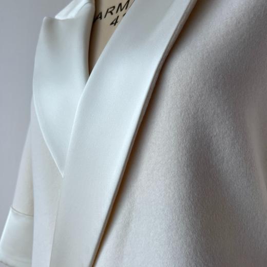 定制—唯美邂逅、热力感穿搭、Lady挚爱温暖白浴袍式轻奢大衣2206010 商品图4