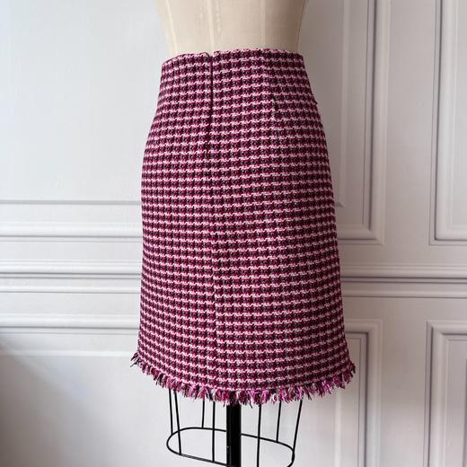 定制—中GU风、温莎宫廷软呢小香风半裙气质秋冬格纹一步裙 2203032 商品图1