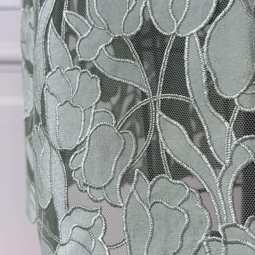 定制—轻奢、法式刺绣——“灿漫花园”轻礼服裙提花优雅连衣裙 2301068 商品图3